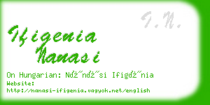 ifigenia nanasi business card